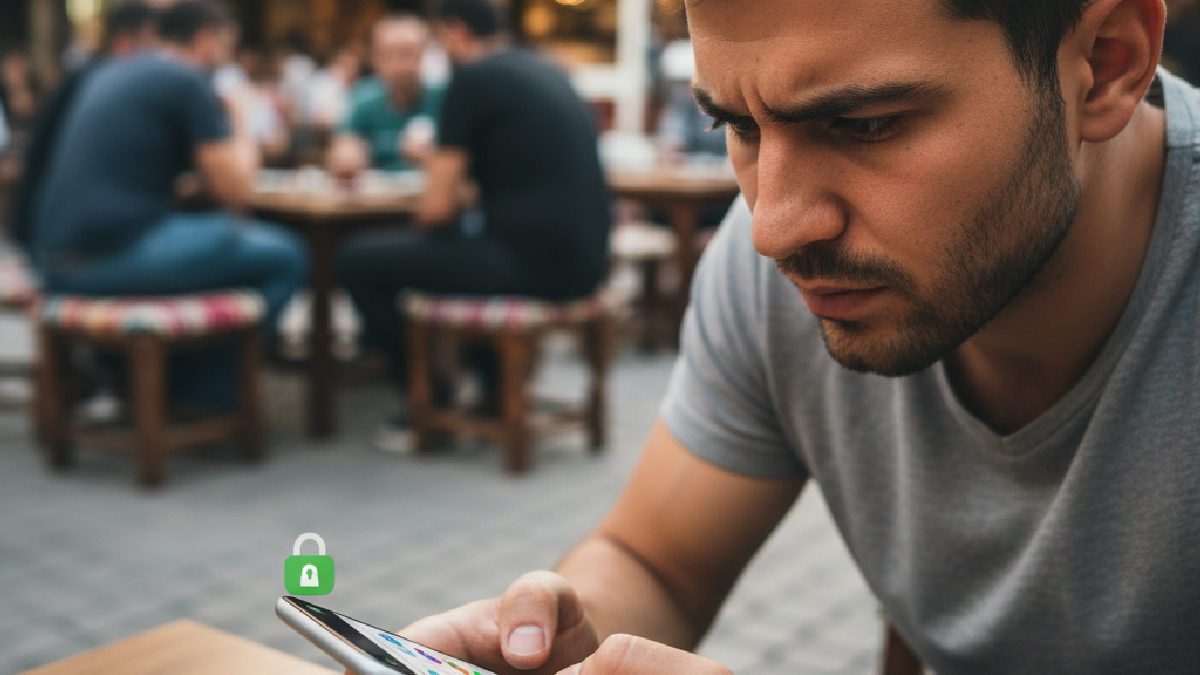 Mobil cihazından Rexbet benzeri bir siteye güvenli bağlantı ile erişim sağlayan bir kullanıcı.