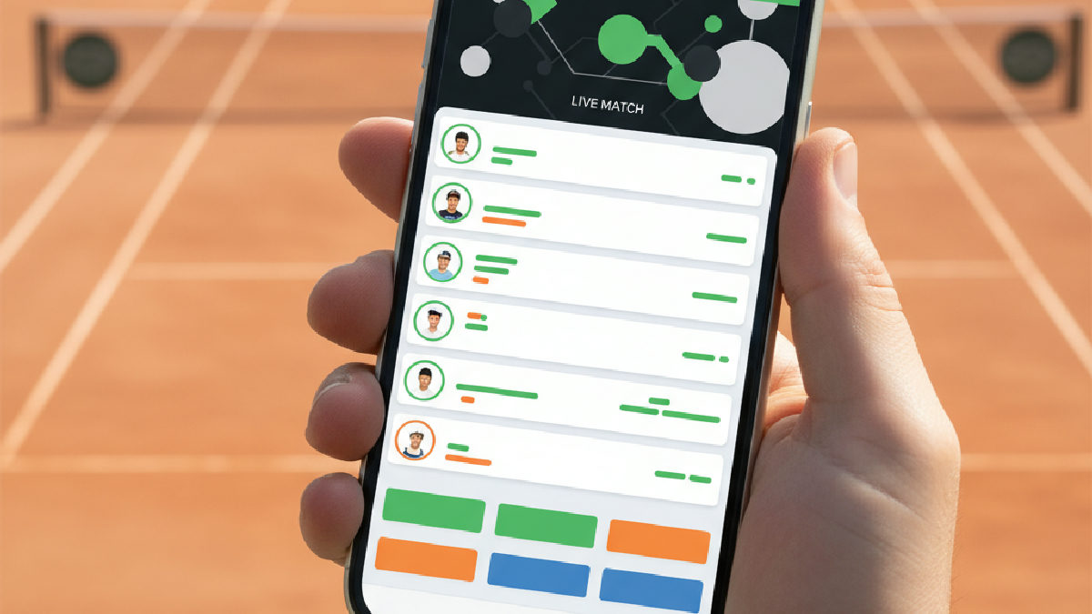 Rexbet mobil uygulaması üzerinden tenis maçlarına anlık bahisler.